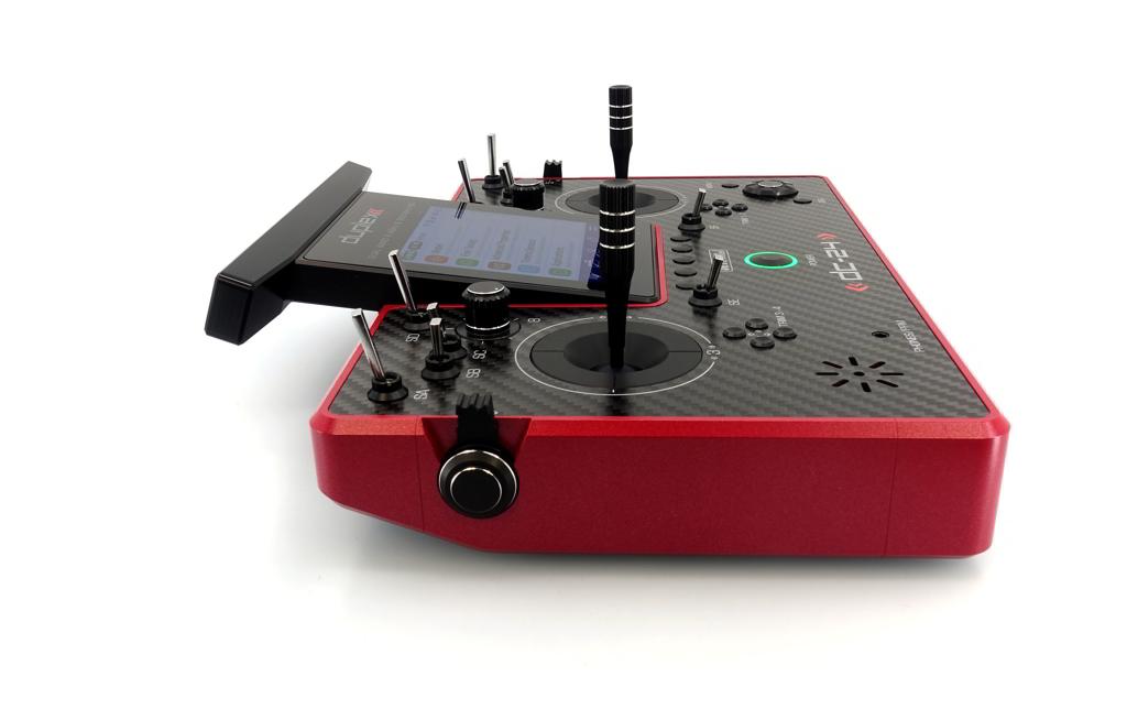 Fernsteuerung DC-24 II Carbon Line Rubinrot<br>Professioneller 2.4 GHz Duplex Pultsender