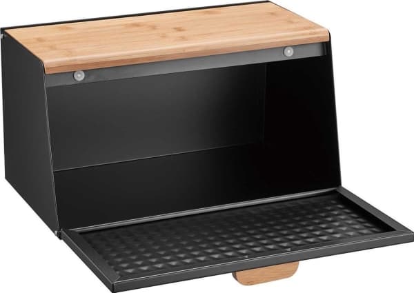 Klausberg brødboks laget av tre og stål (KB-7467)