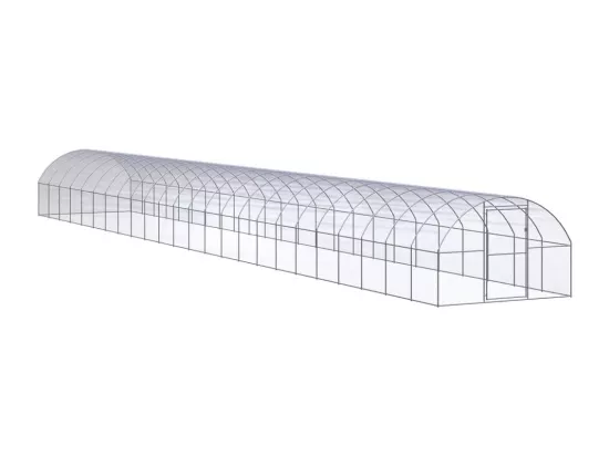 Poulailler d'extérieur 3x24x2 m Acier galvanisé