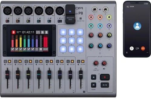 Zoom - PodTrak P8 - Audio Interface - Zwart - USB-C