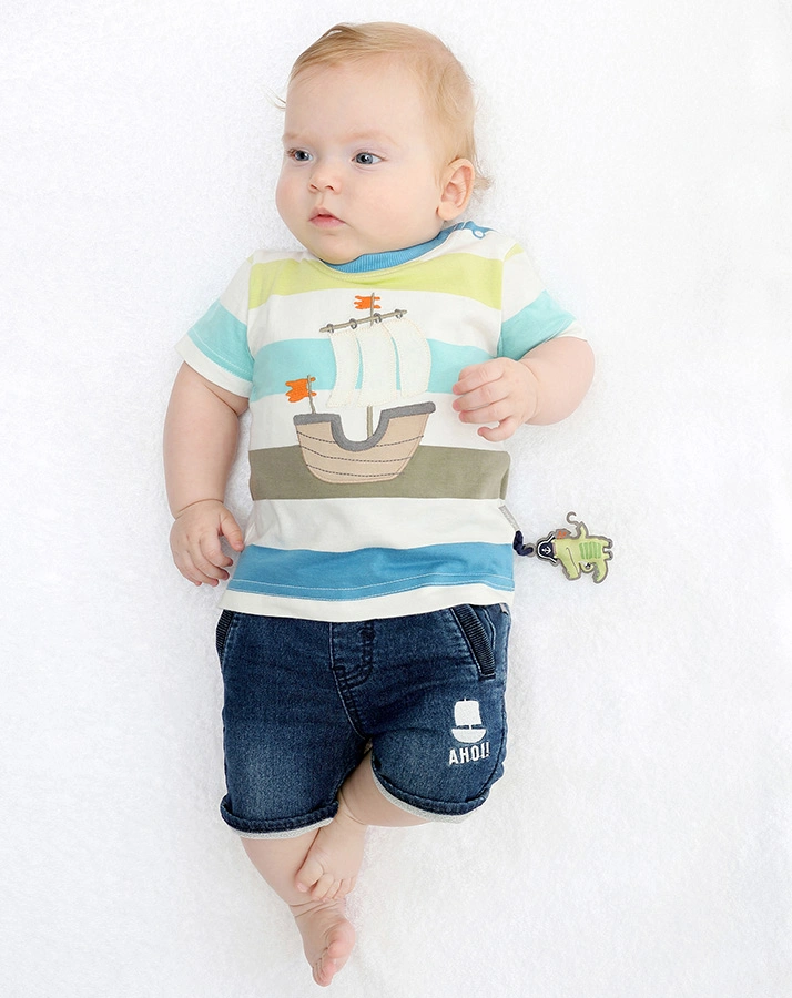 Shorts SCHIFF AHOI in dark blue denim