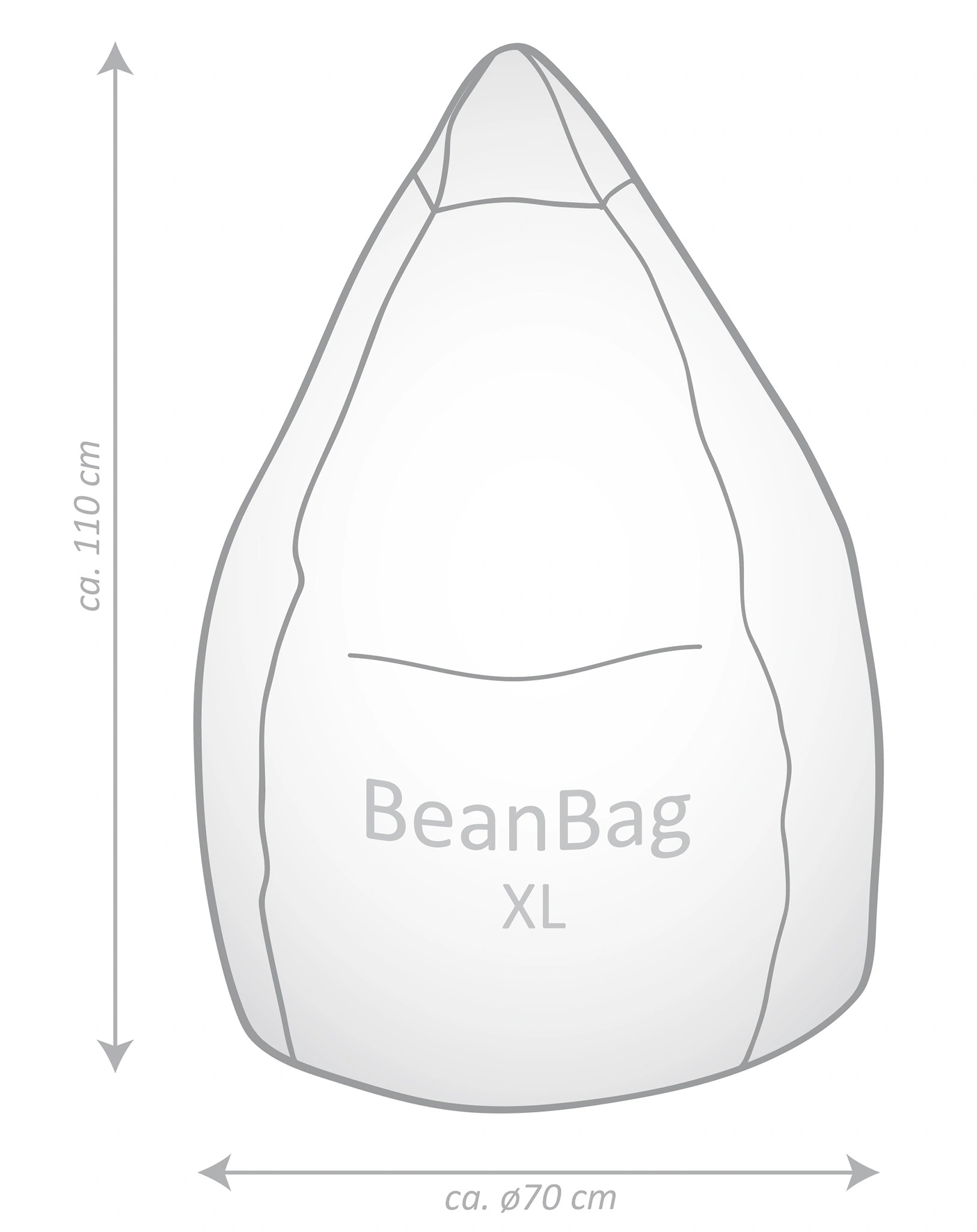 Sitzsack BeanBag EASY XL (Farbe: tomate)