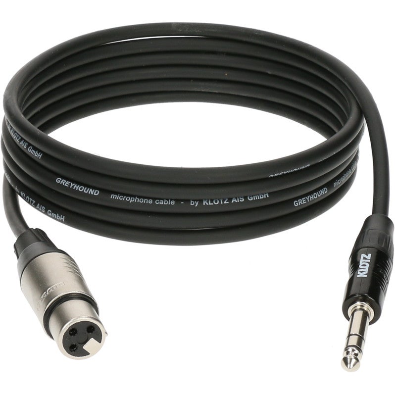 Klotz GRG1FP03.0 Greyhound audiokabel 3p female XLR - 3p 6.35mm jack 3m