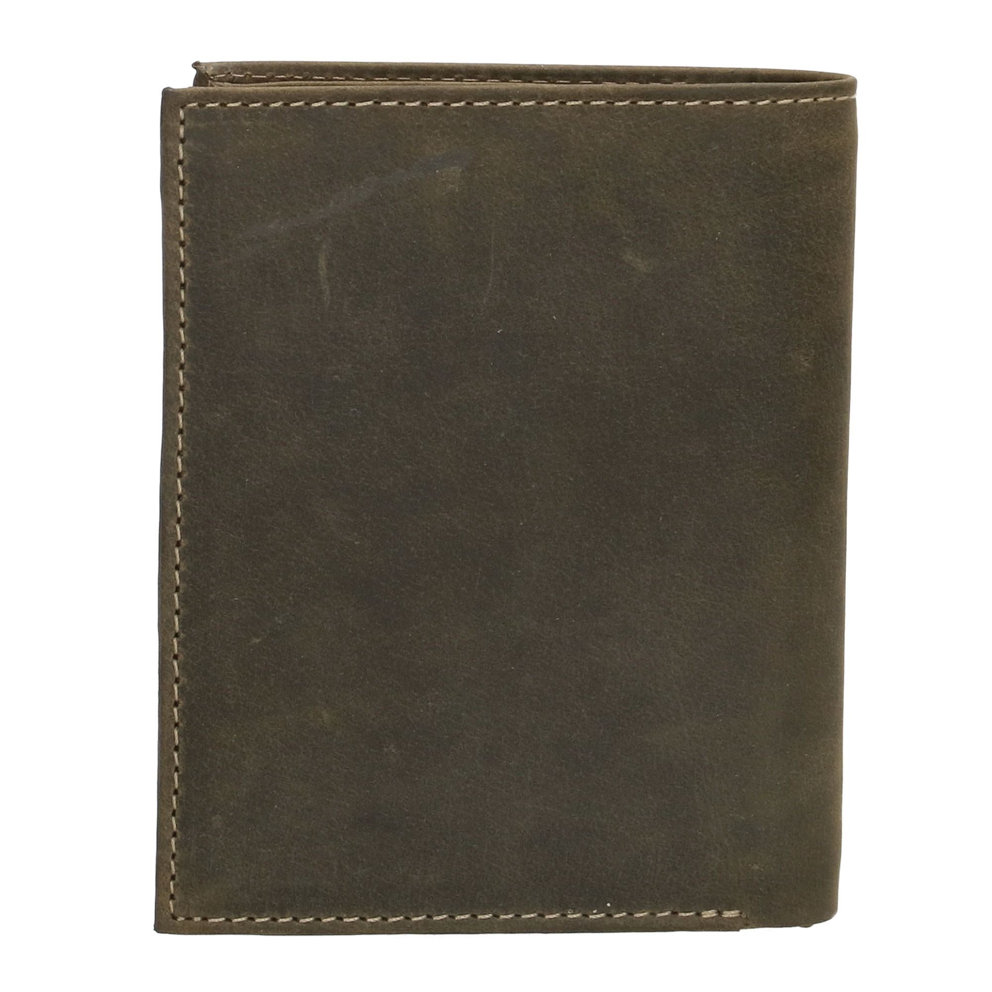 Hide & Stitches Idaho Portemonnee Billfold Olijfgroen