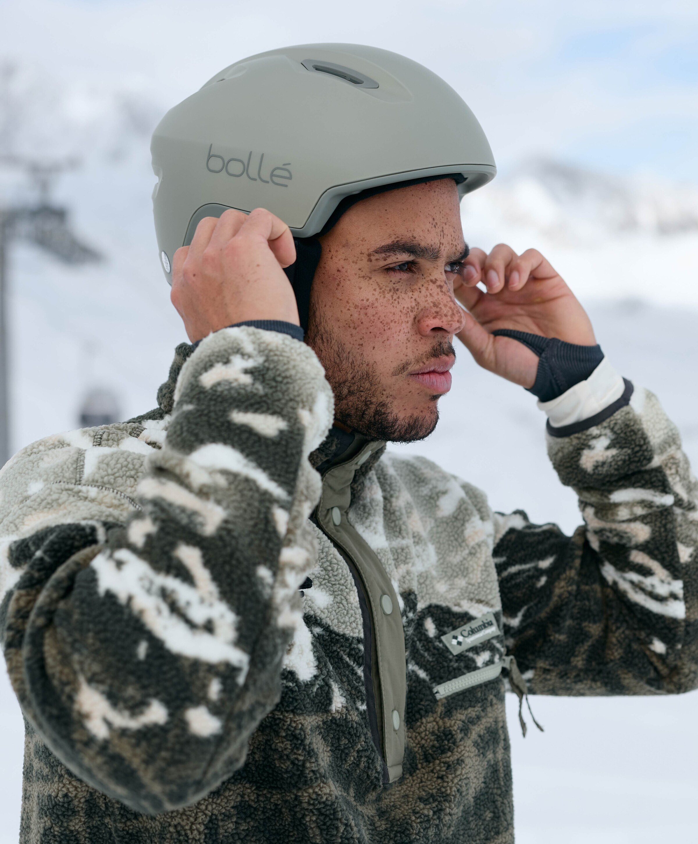 Bolle Skihelm grijs