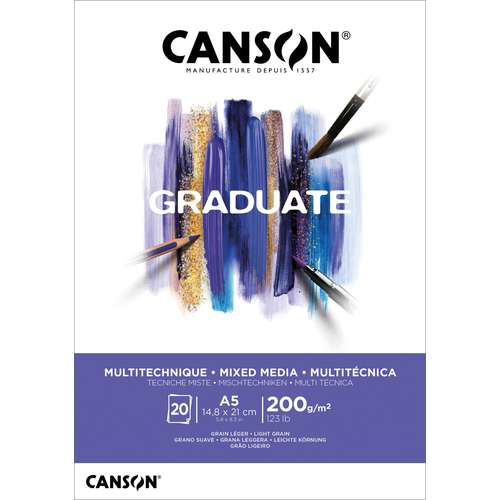 CANSON® Graduate Mixed Media-Blöcke, weiß