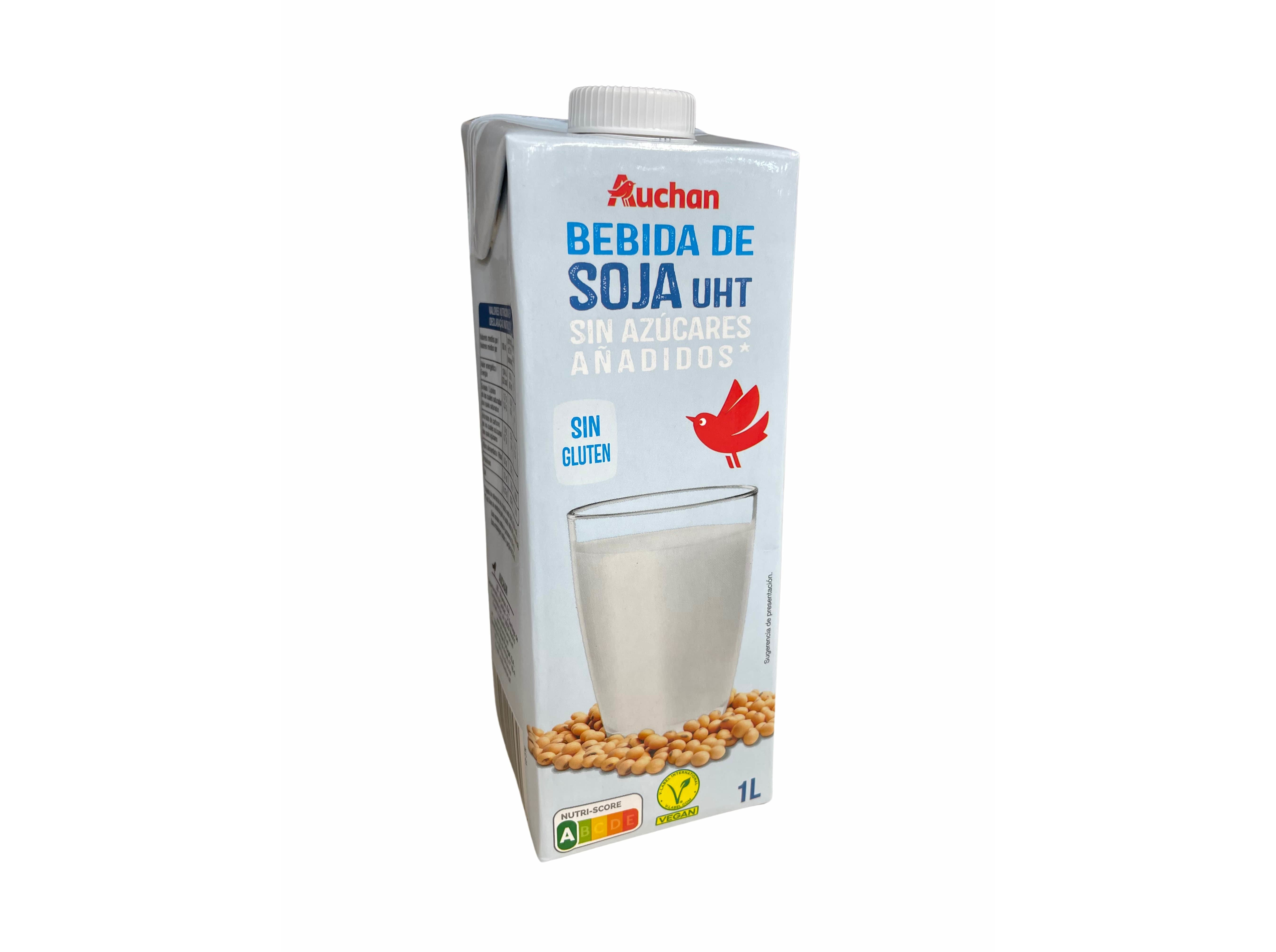 BEBIDA AUCHAN SOJA SEM AÇÚCARES 1L