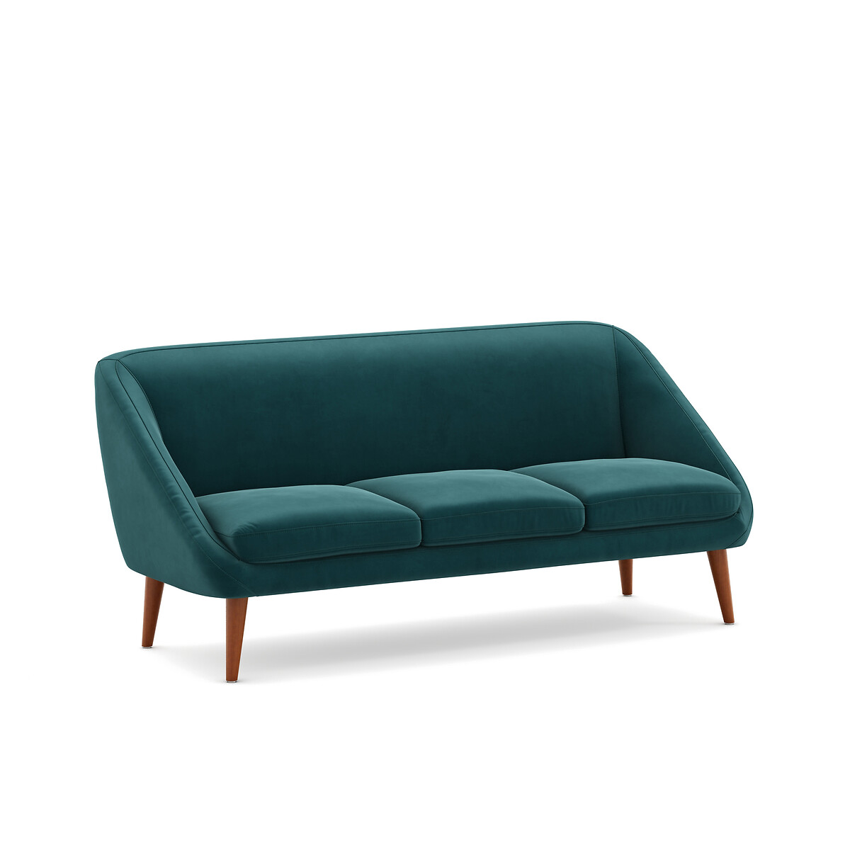 LA REDOUTE INTERIEURS<br>Sofá de veludo de 3 lugares, Séméon