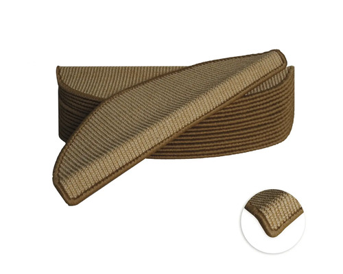 Sisal natuurlijke trapmattenset, 20x56 cm, 15 stuks
