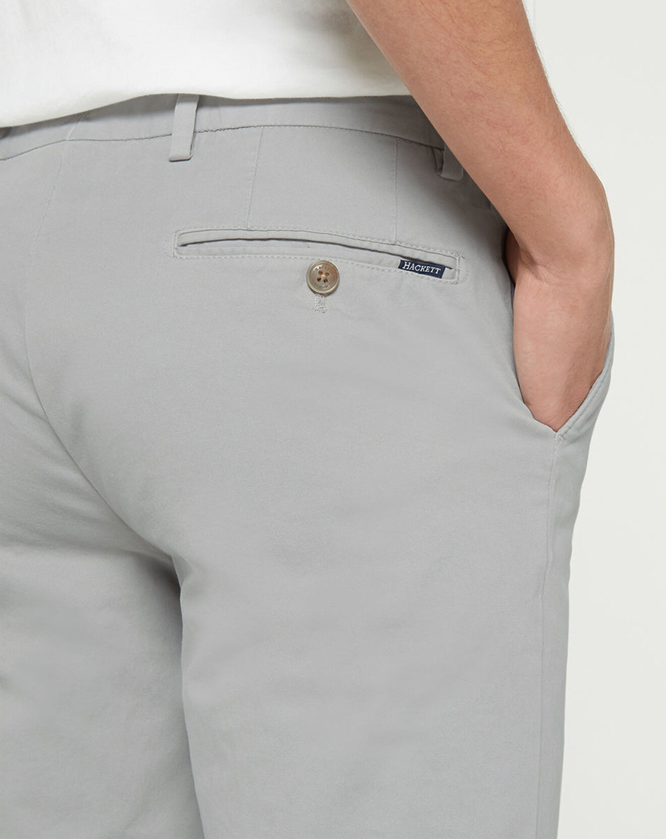 Hackett London Pantalon chino Slim Fit core kensington gris