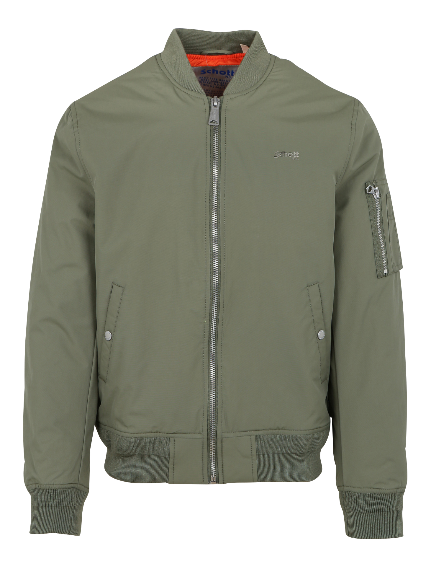 Blouson col rond| Kaki