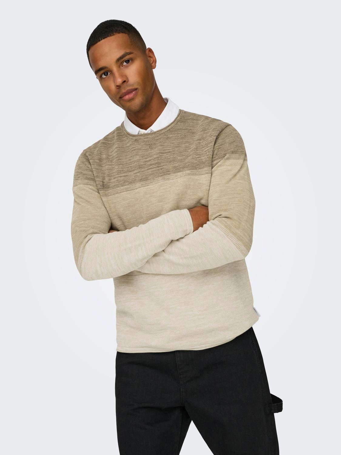 ONSFELIX Pullover Silver Lining