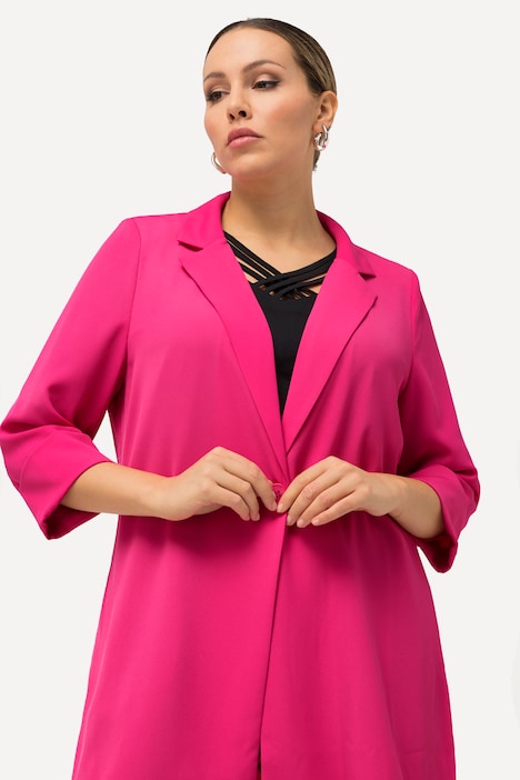 Blazerjacke, Reverskragen, Knopfverschluss, 3/4-Arm