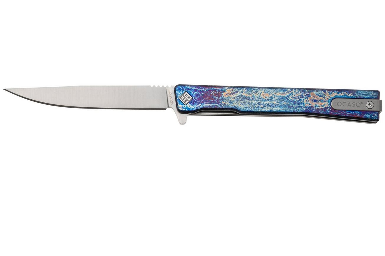Ocaso Solstice 10DBS Satin, Anodized Titanium zakmes