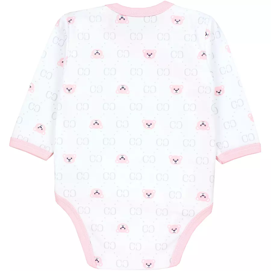TupTam Baby Langarm Wickelbody im 5er Set apricot
