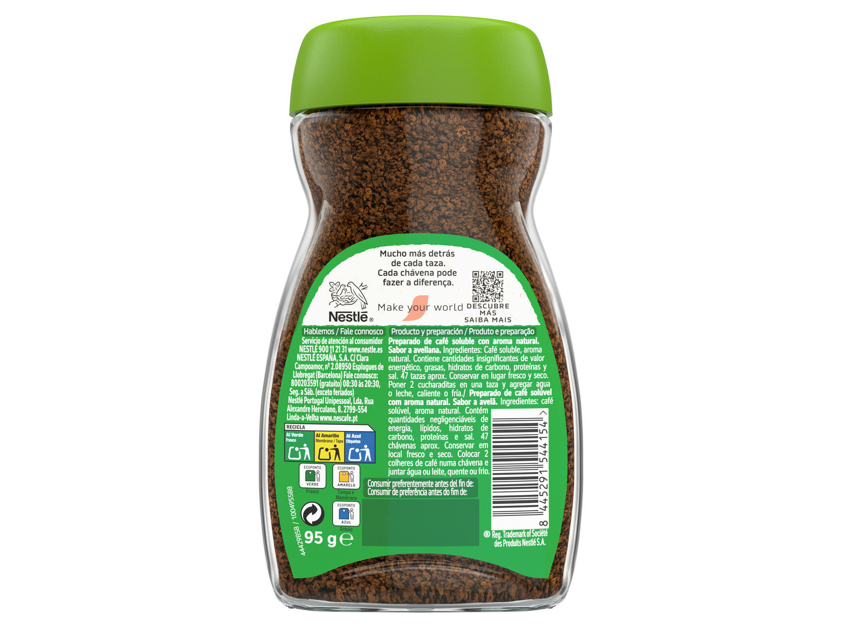 CAFÉ SOLÚVEL NESCAFÉ CLÁSSICO AVELÃ 95G