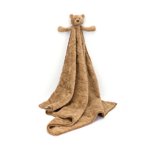 JELLYCAT Bartholomew Bjørn Tæppe, Brun