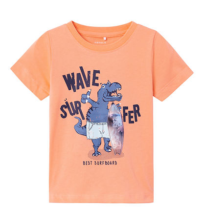 Name It T-Shirt - NmmHug - Papaya Punch