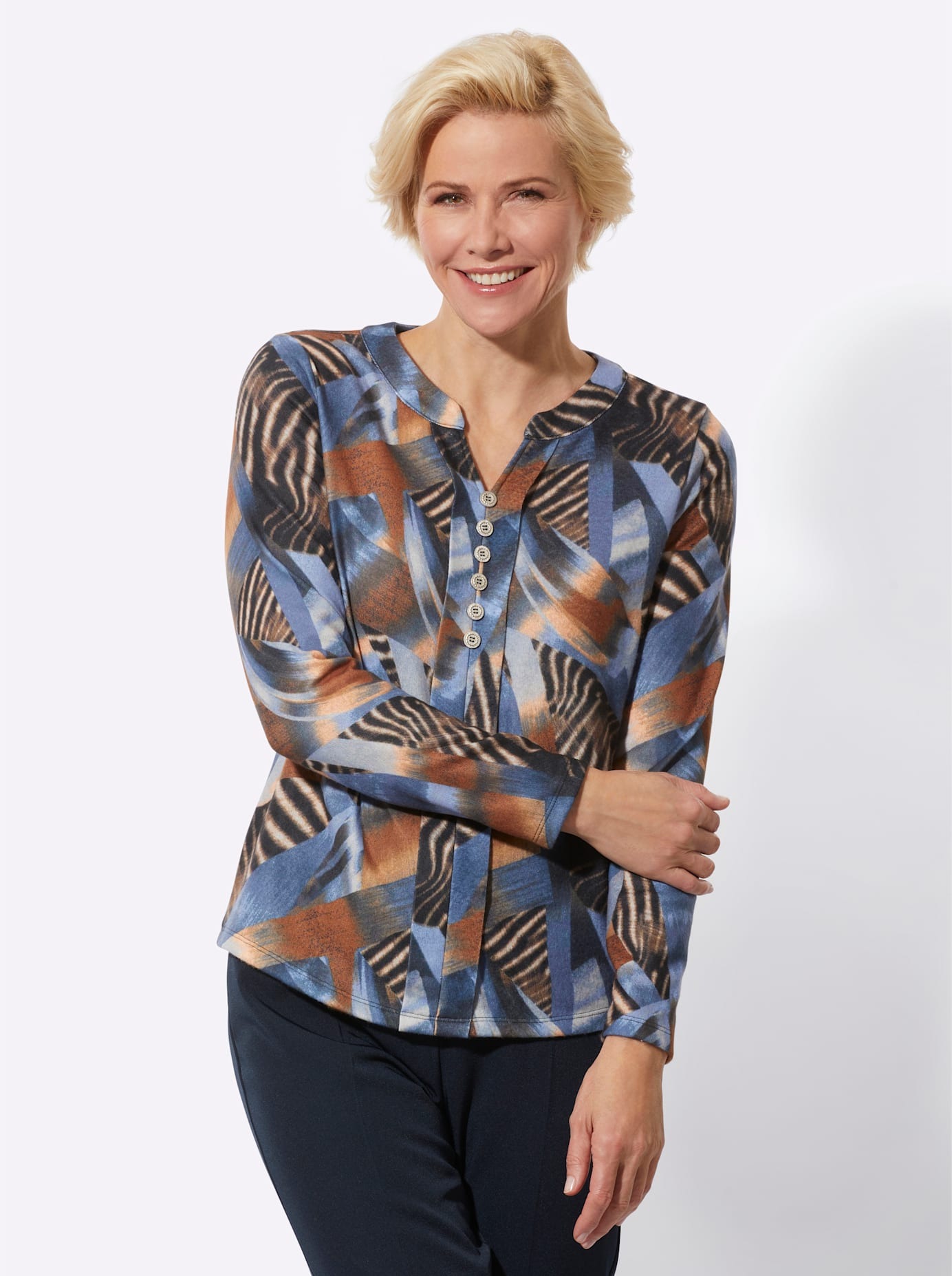 Classic Rundhalsshirt »Winter-Shirt«, 1 Stk.