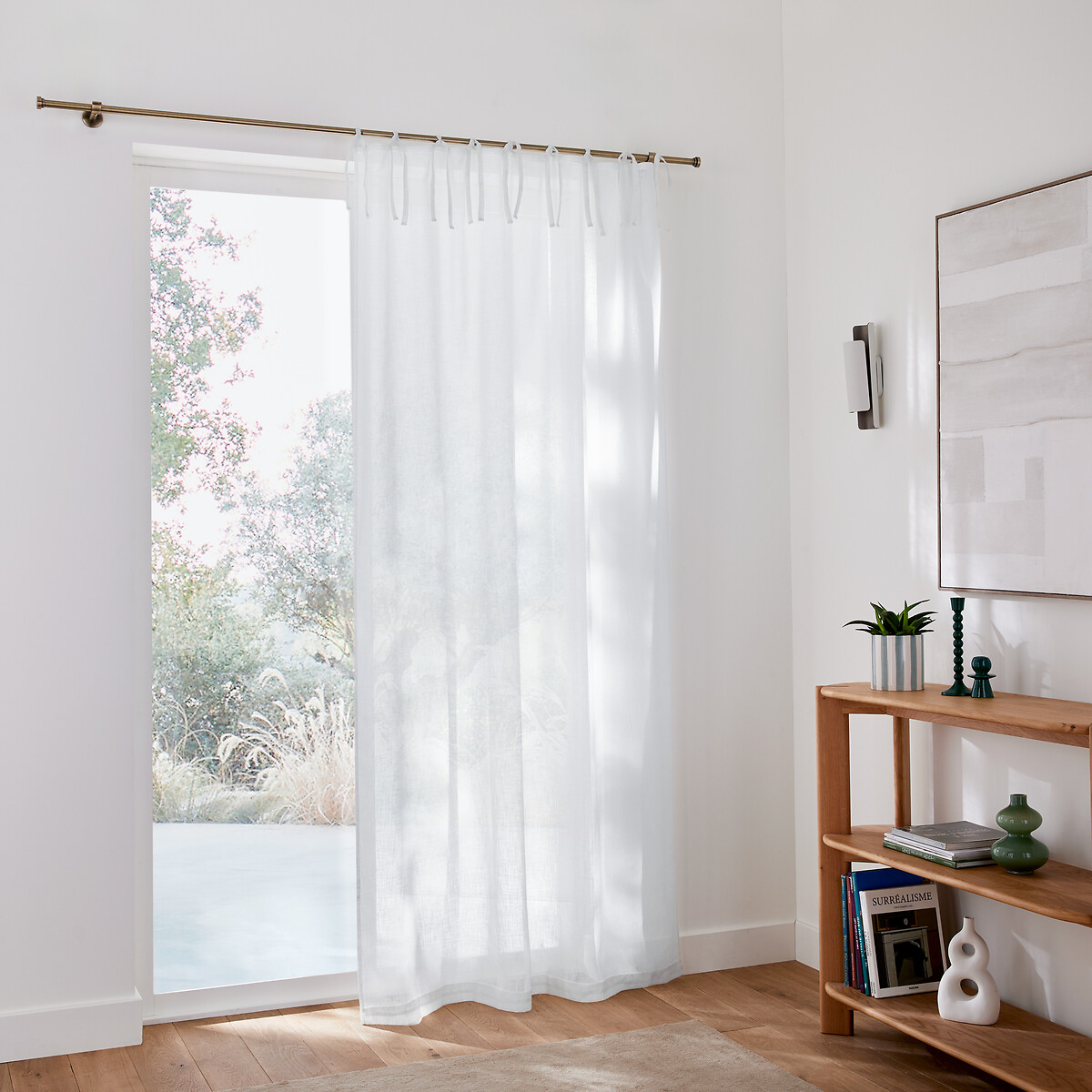 LA REDOUTE INTERIEURS<br>Cortina de vidro com laços, Nyong