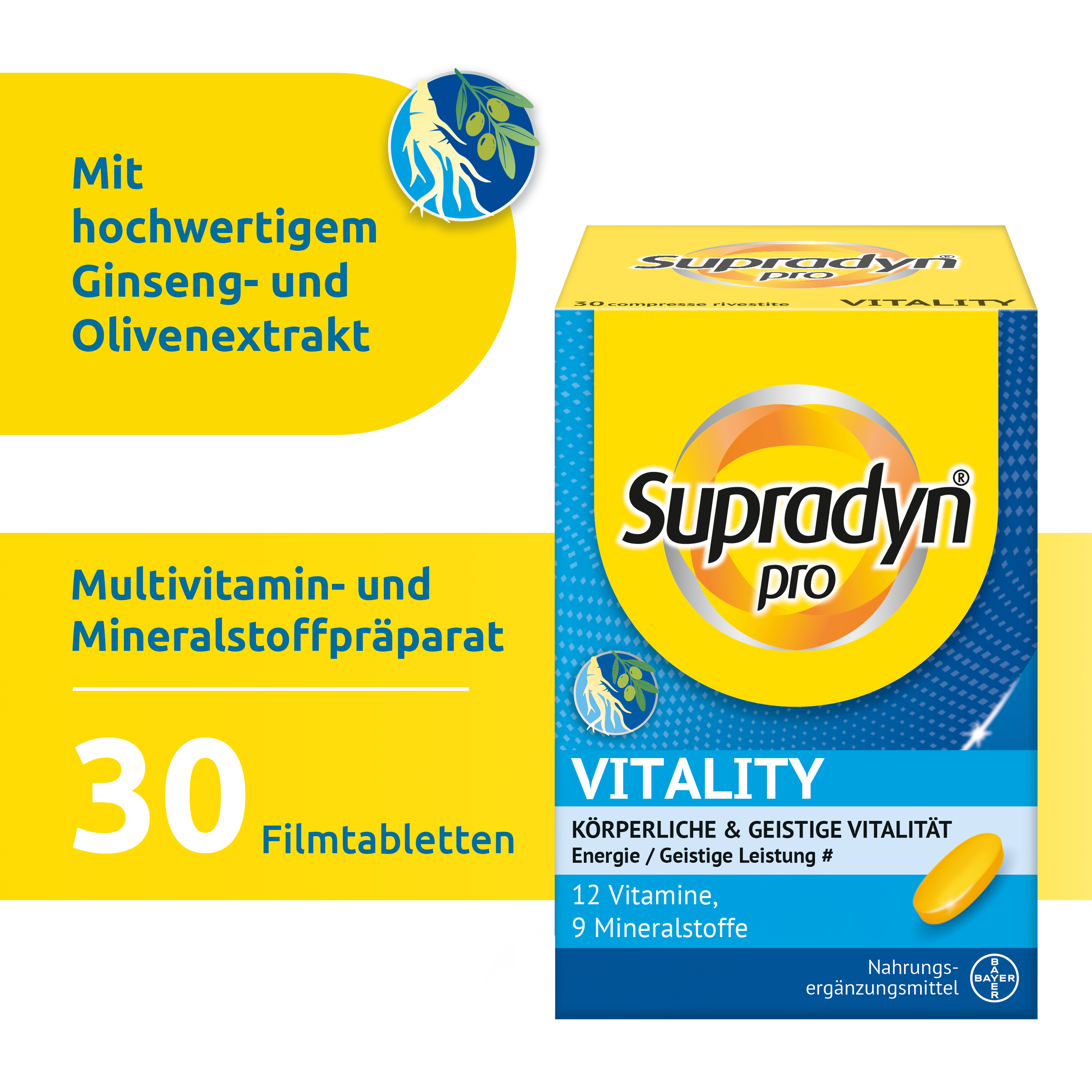 SUPRADYN pro Vitality Filmtabl Ds 30 Stk