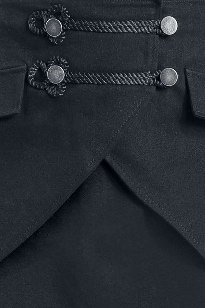 Jupe Noire & Queue De Pie | Gothicana by EMP Jupe courte