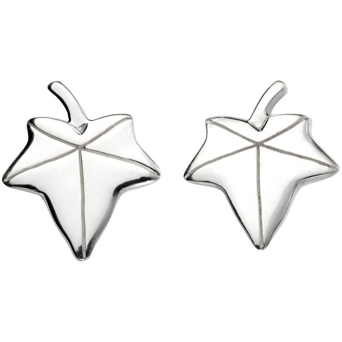 Boucle d'oreille feuille en argent 925/1000