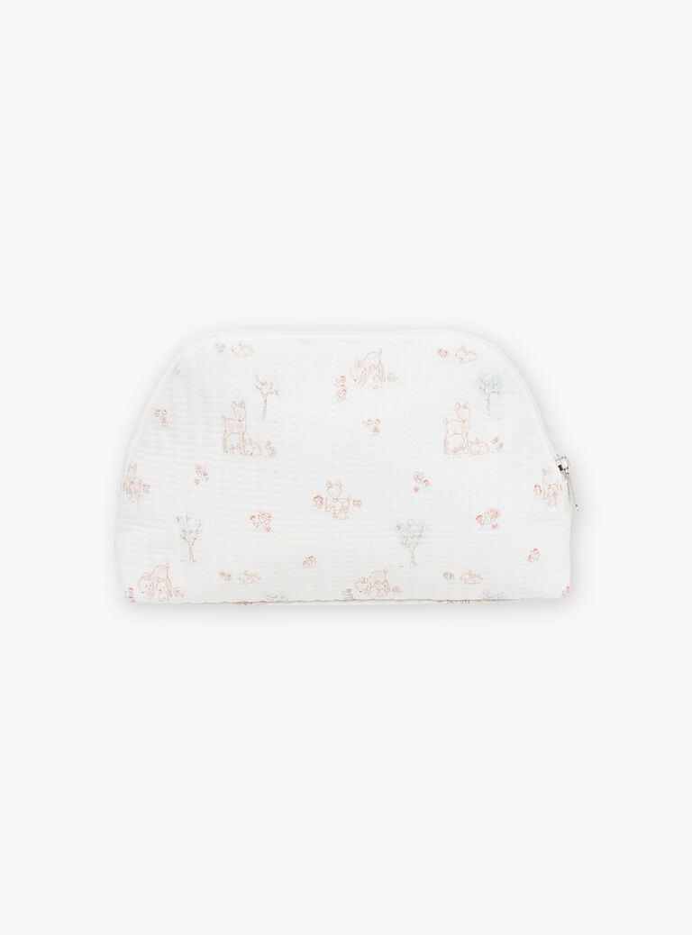 Trousse de naissance écrue en popeline