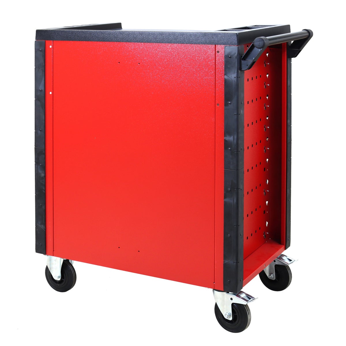 PROREGAL Werkplaatstrolley Cheetah Plus 7 Laden HxBxD 98,5 x 75 x 47,5 cm Vuurrood Zilvergrijs