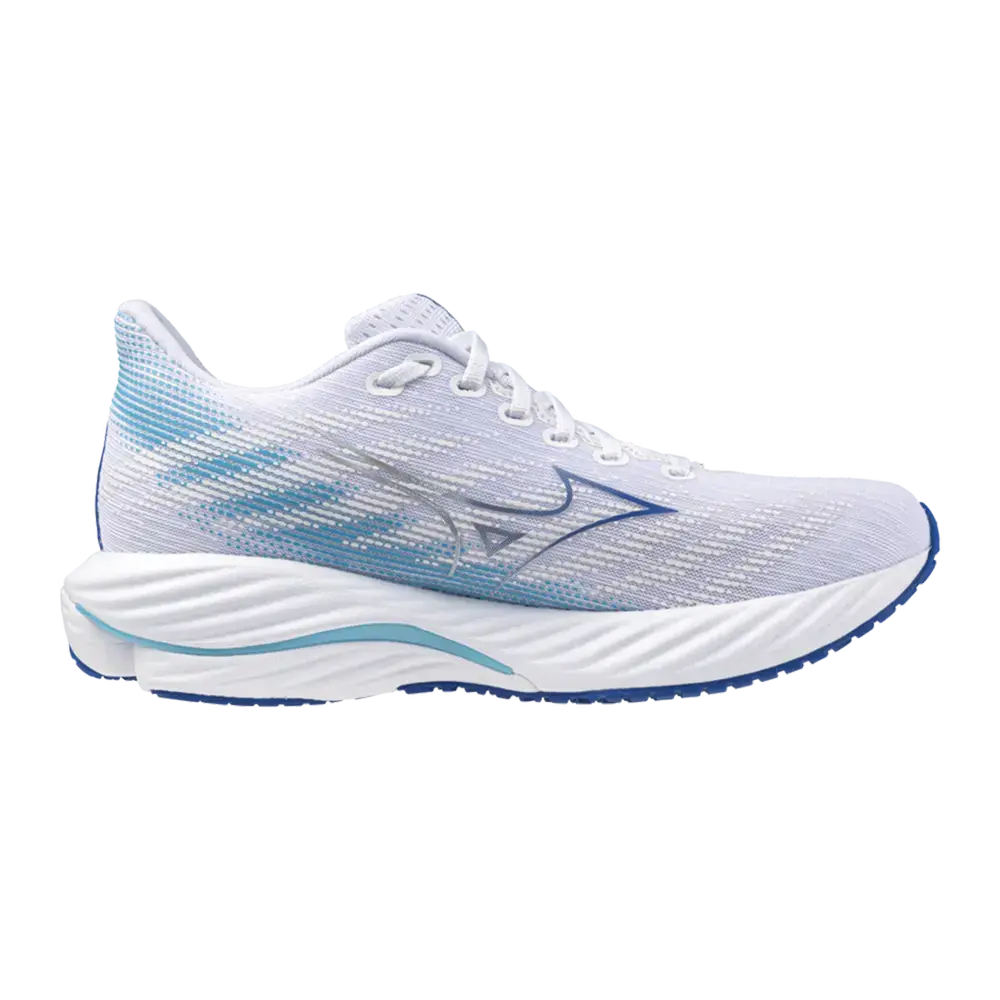 Mizuno Wave Rider WOS Hardloopschoenen Wit/Bauw/Paars Dames