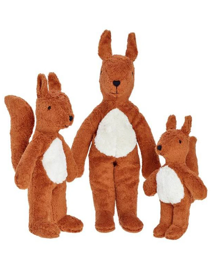 Schlenkerkuscheltier EICHHÖRNCHEN KLEIN (32cm) in rotbraun