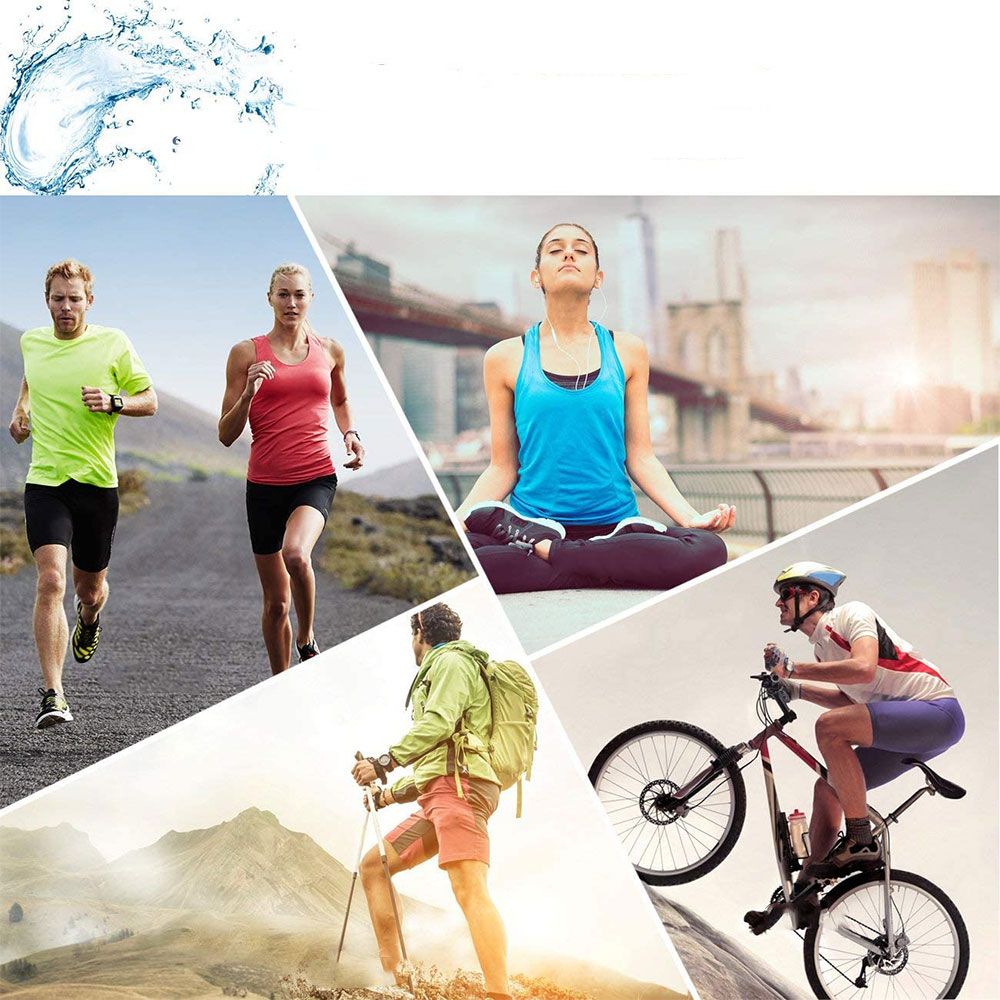 (87x28cm) Kühlendes Sport Handtuch Fitness Kühltuch für Workout / Yoga / Wandern / Reisen - Blau