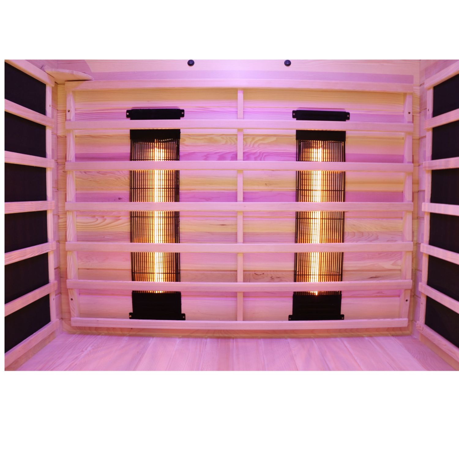 Dewello® Infrarotkabine Infrarotsauna PIERSON 135cm x 105cm inkl. 5 Vollspektrumstrahler, 3 Karbonstrahler, 2 Personen