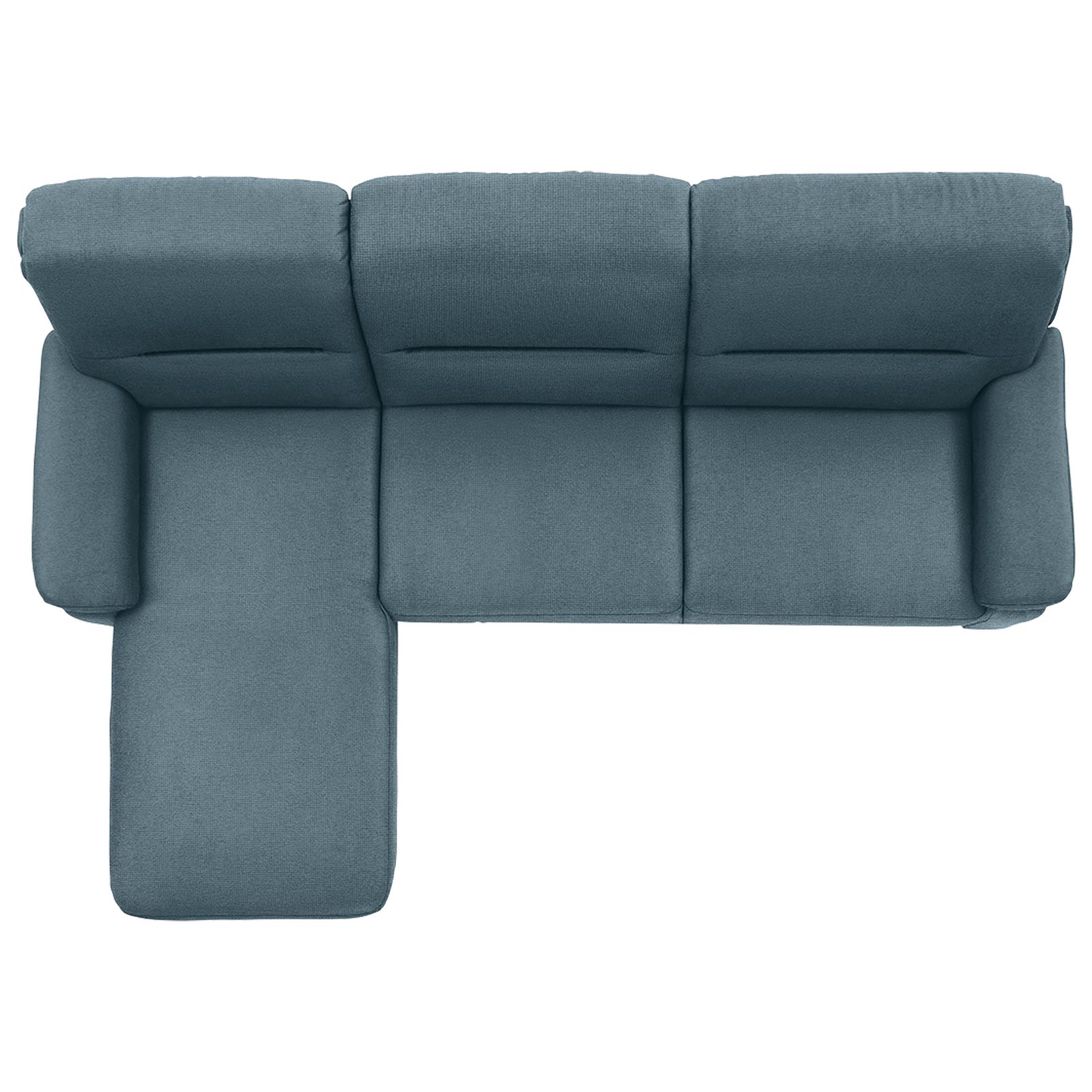 polsterpower Ecksofa - Belle ice - Basismodell - Recamiere links