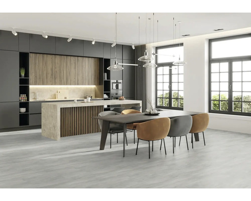 Texal PVC vloer, houtlook, Macchiato Pearl, 200 cm breed (per meter verkocht)