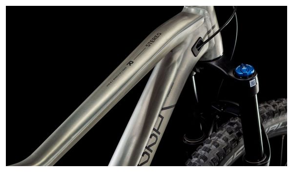 VTT Tout-Suspendu Cube Stereo One22 Race Shimano Deore/Deore XT 12V 27.5'' Argent Raw Metal 2025