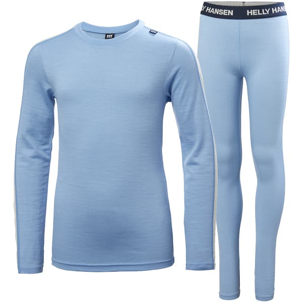 Ensemble thermique HELLY HANSEN JR MERINO SET BRIGHT BLUE