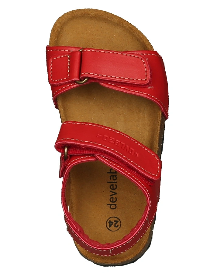Leder-Sandalen FREJA in rot