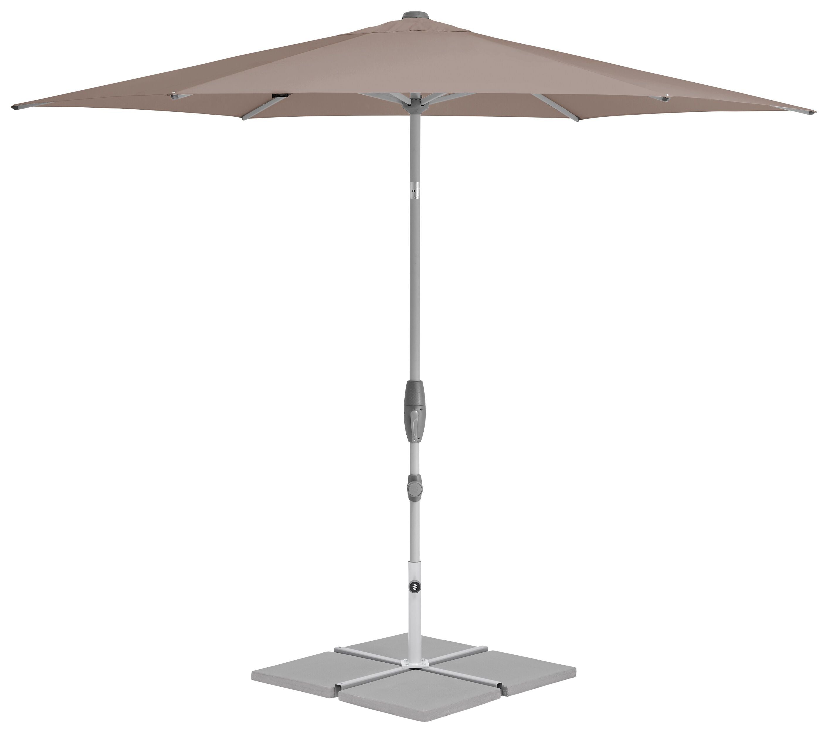 Suncomfort by Glatz SHELL TURN Sonnenschirm - Hellbeige / H: 266.0 cm