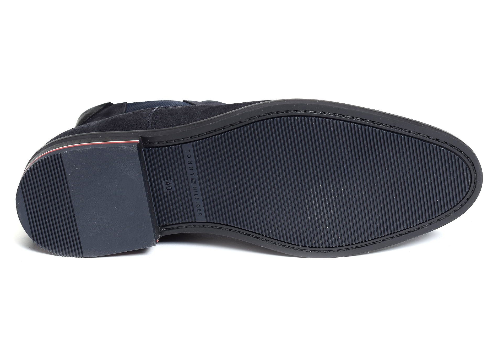 Signature hilfiger suede chelsea 4175 marine
