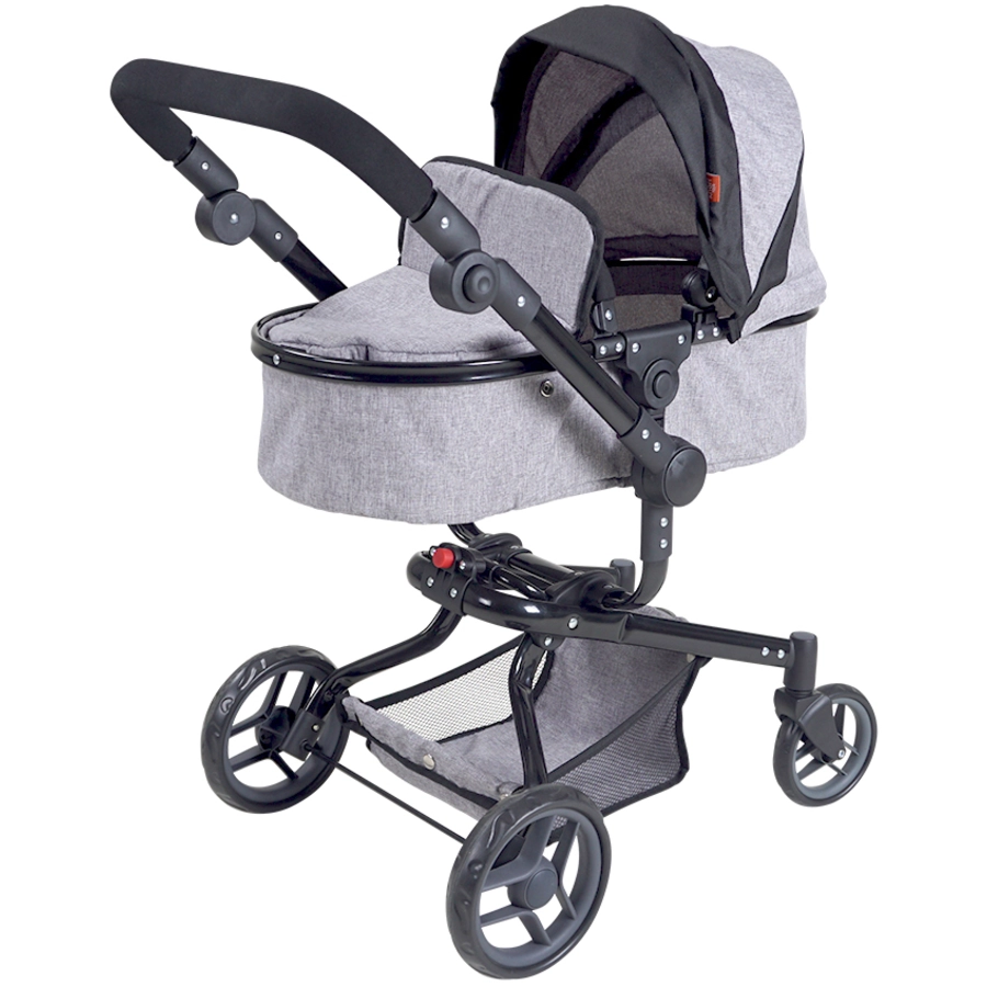 knorr toys® Puppenwagen Boonk - stone black grau
