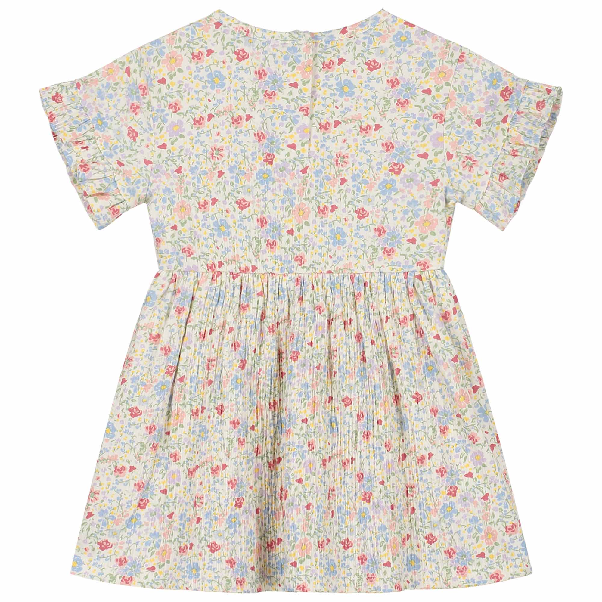 Prénatal peuter jurk korte mouwen bloemen multi