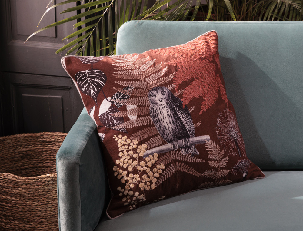 Coussin chouette-Dimanche à Courances