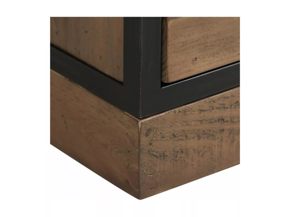 Meuble de rangement 2 tiroirs Bois-MDF Marron - Manufacture Interior's