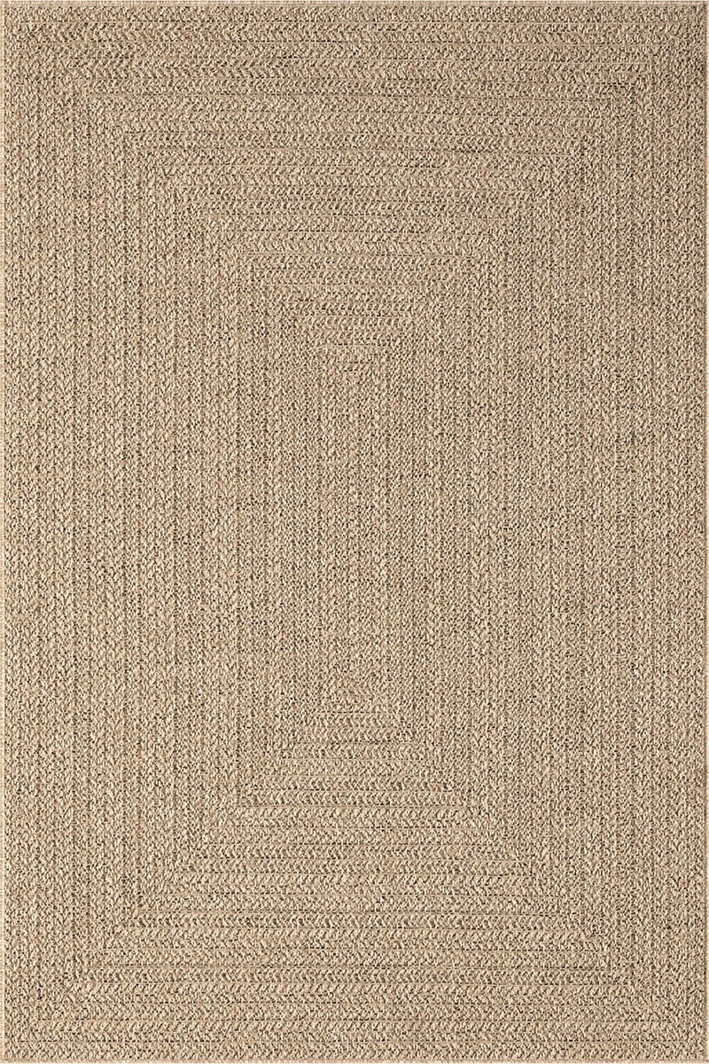 the carpet Outdoorteppich »Kansas« rechteckig 1 mm Höhe moderner robuster In und Outdoor Teppich Jute Look
