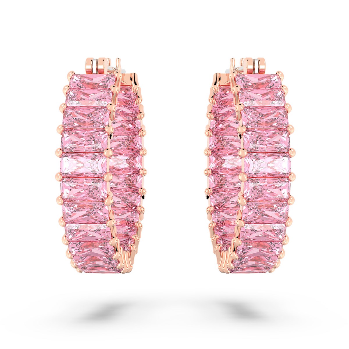 Boucles d'oreilles Swarovski Matrix roses