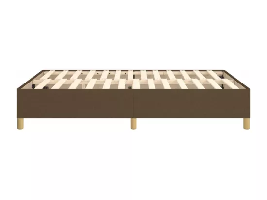 Sommier à lattes de lit Marron foncé 140x200 cm Tissu