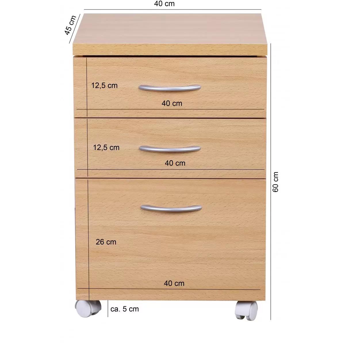 Rollcontainer Becci Buche