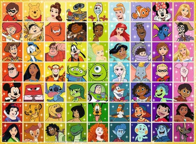 Ravensburger Puslespill Disney Multi Character 100 Brikker