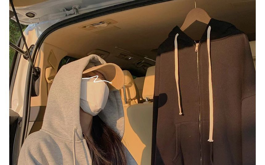 Soswift - Hoodie met trekkoord en rits